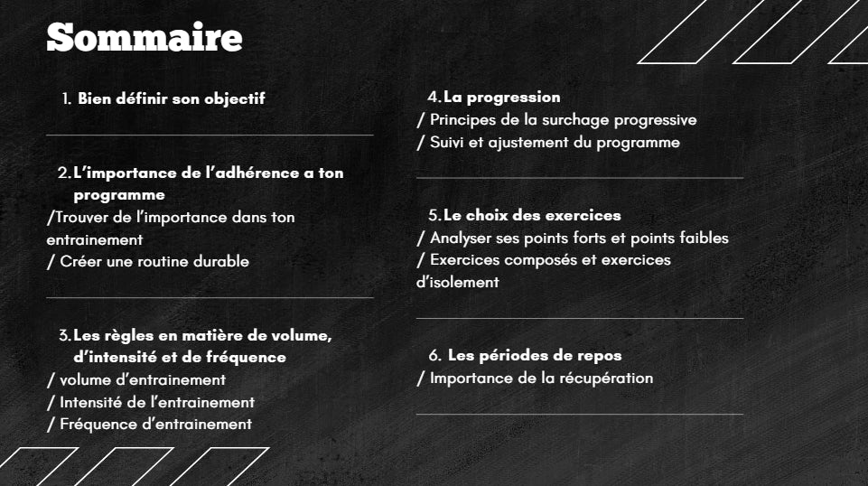 💪 Construis ton programme idéal en musculation | EAM Performance
