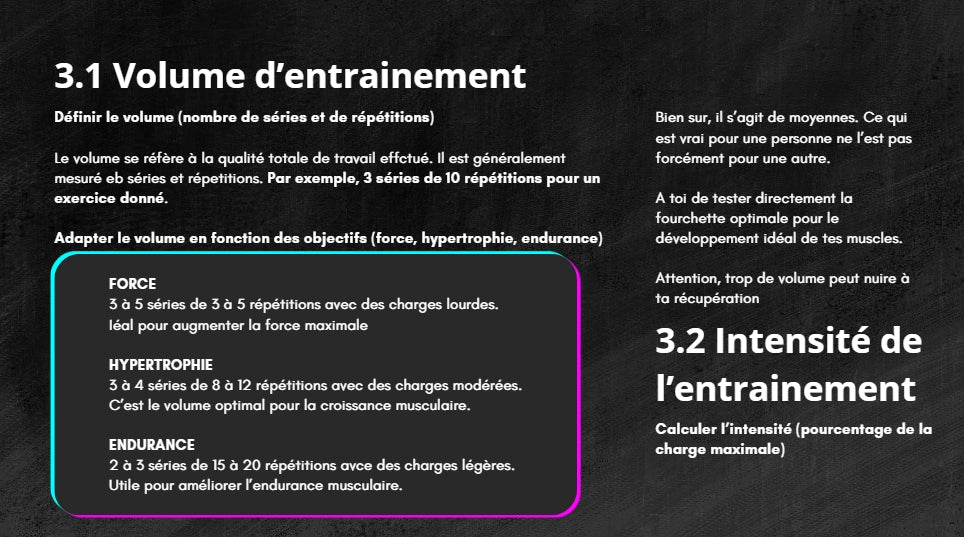 💪 Construis ton programme idéal en musculation | EAM Performance
